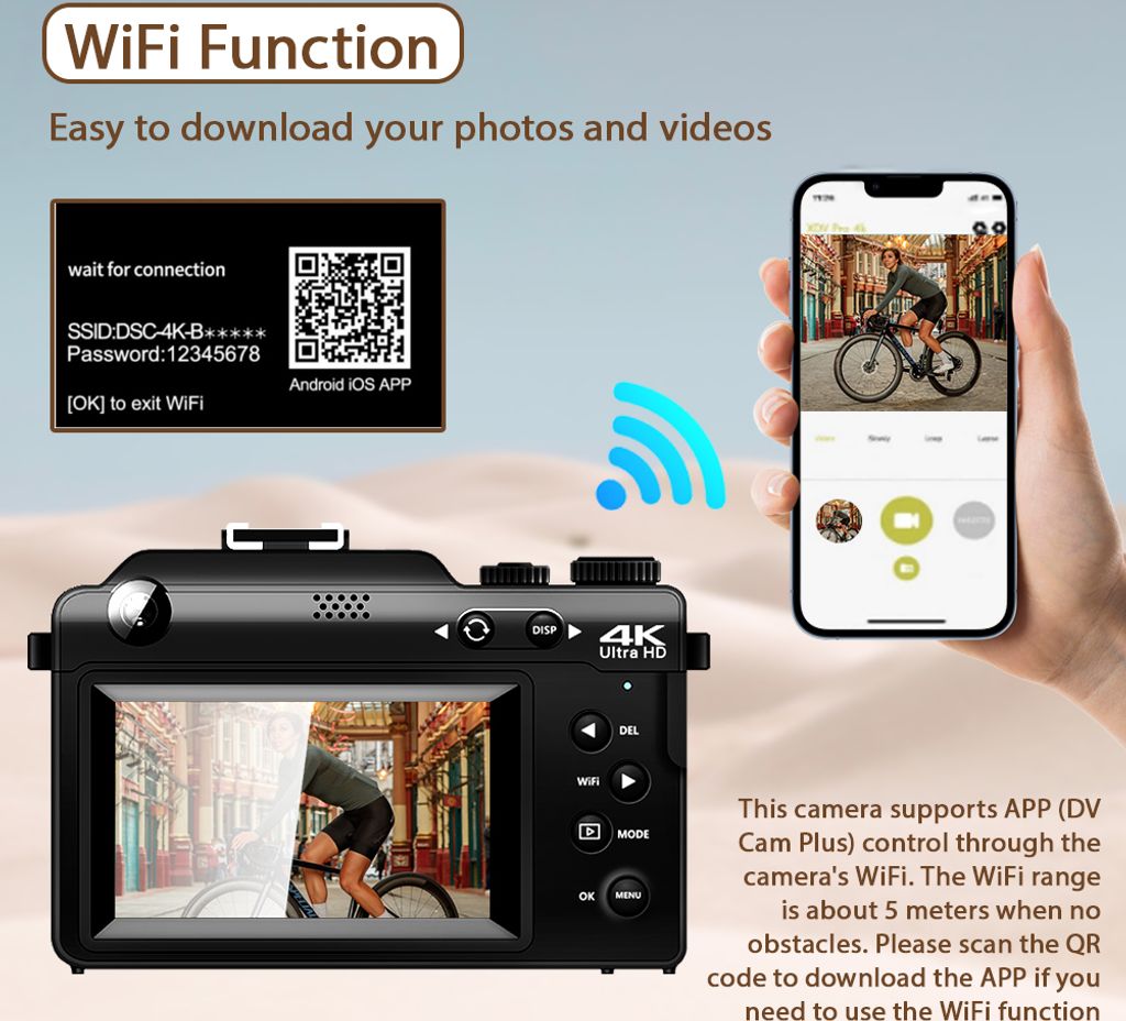 Fine Life Pro X9 Digitálny fotoaparát 4K, 48MP Duálny Obrázok produktu 7