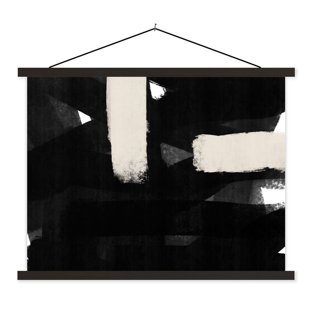 MuchoWow Textilposter Abstrakt - Pastell - Minimalismus 40x30 cm mit schwarzem Rahmen - Dekorationen