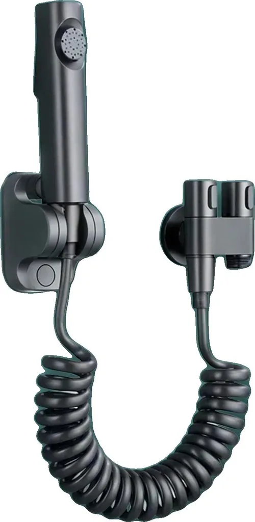 Sprinkler per bidet, tubo flessibile da 2 m, materiale plastico e PVC, tipo manuale, compatibilità standard, per uso esterno