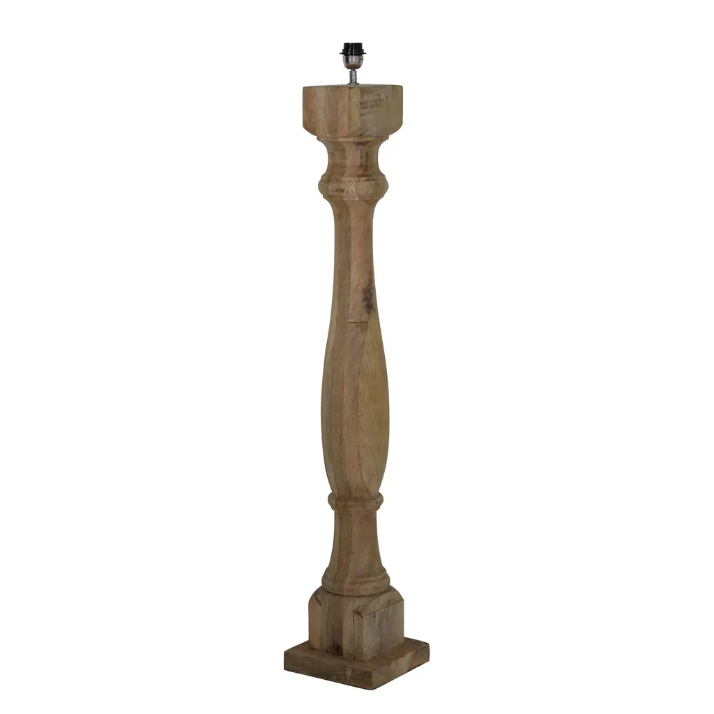 Lampadaire en bois marron Robbia pour salon chic et moderne - E27 - 2