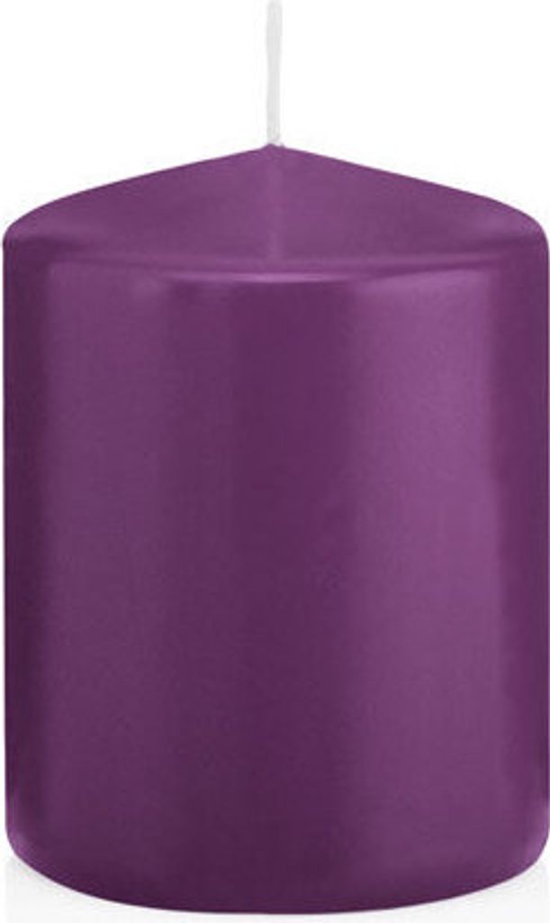 Stumpenkerzen in RAL-Qualität Brombeere Ø 58 x 80 mm, 16 Stück