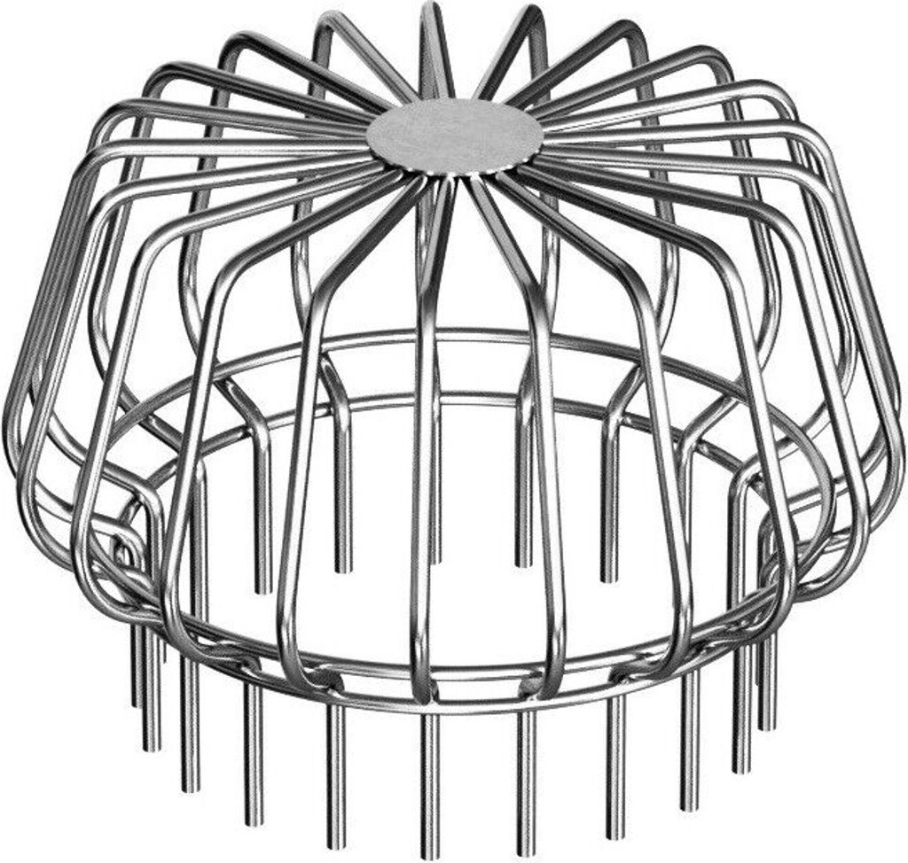 V4A Edelstahl Laubfanggitter Laubfang Dachrinne Laubfangkorb Dachrinnenschutz 150mm