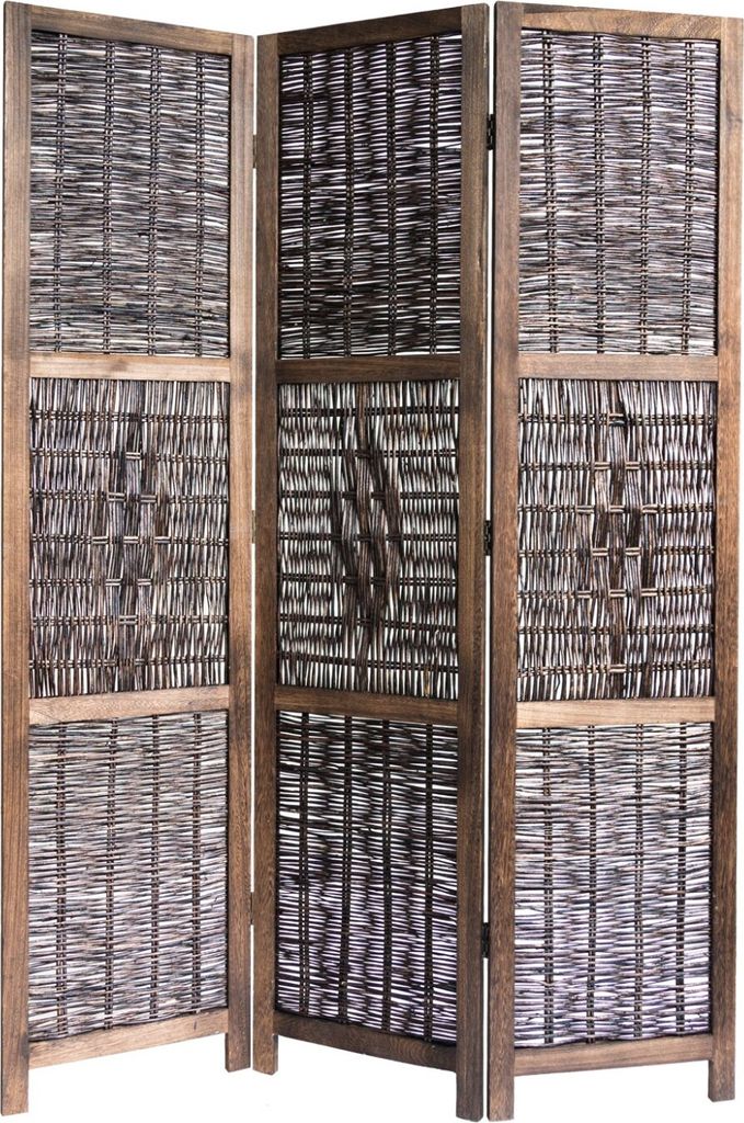 Paravent Séparation de pièce 3 pièces Bois Cloison de Image du produit 