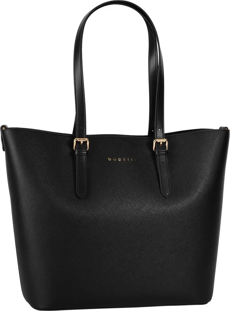 Fini les sacs rayés avec le cabas bugatti Ella Saffiano Noir robuste - 9