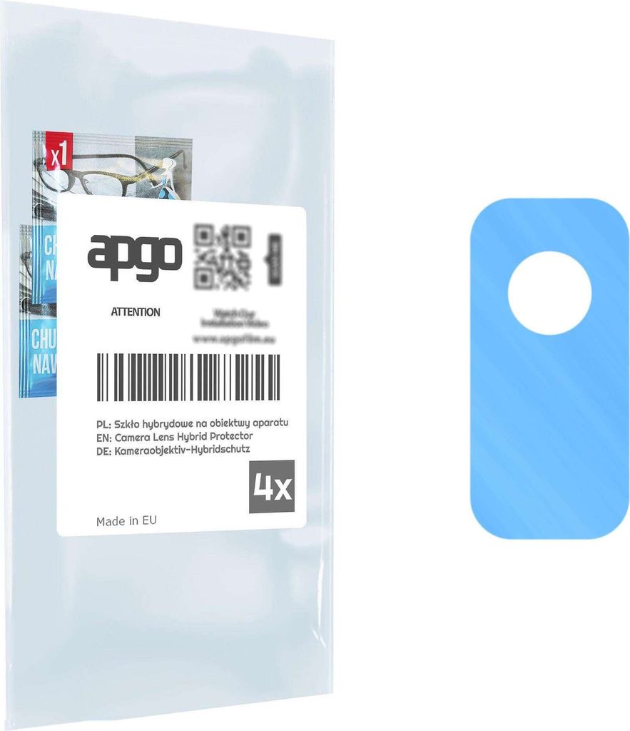 apgo 4 Stück Hybrid Kameraschutz, Kamera-Schutzglas kompatibel mit Blackview Tab 9, Linsenschutz, 9H Härte, Schutz für Kameraobjektiv, Anti-Krat...