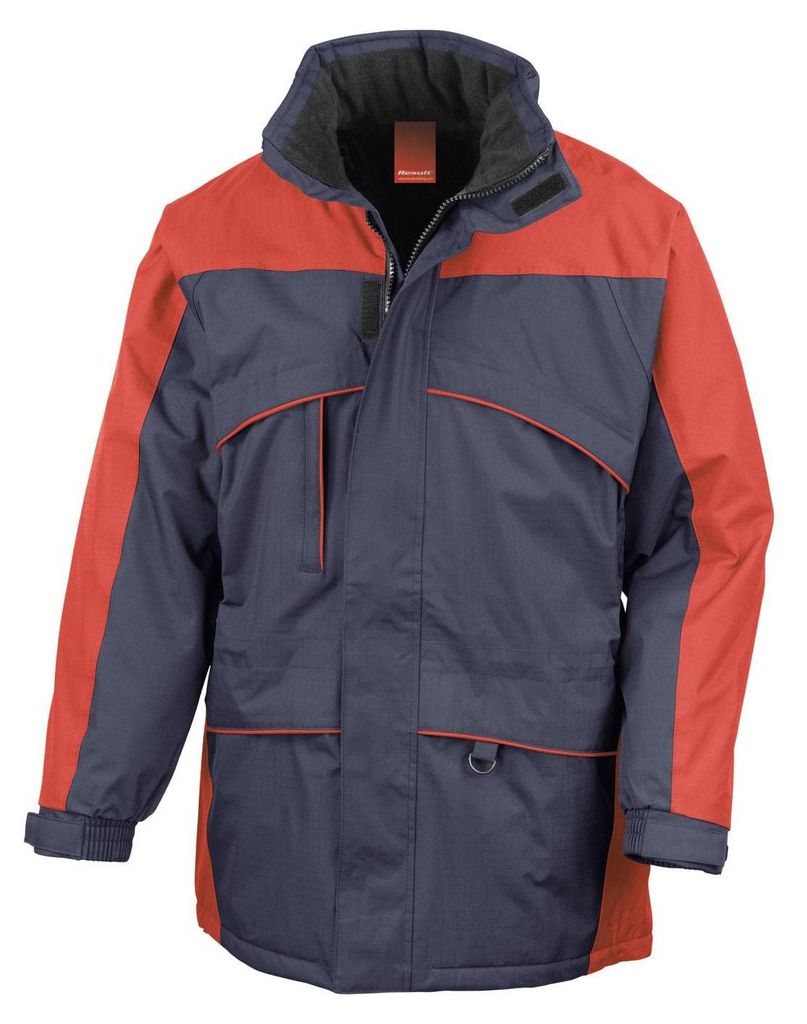 Result Seneca Herren StormDri Perfomance-Jacke, wasserabweisend, winddicht FK590 (2XL) (Marineblau/Rot)