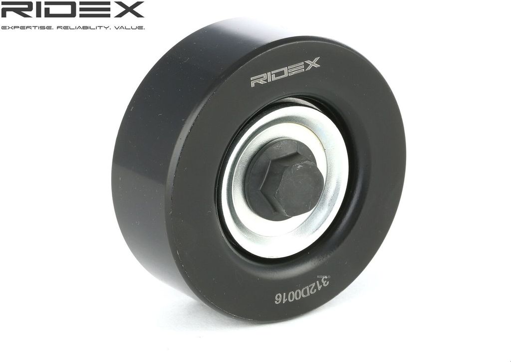 RIDEX 312D0016 Umlenkrolle Keilrippenriemen für FORD Fiesta Mk5 Schrägheck (JH1, JD1, JH3, JD3) FOCUS (DAW, DBW) FOCUS Kombi (DNW) GALAXY (WGR) KA