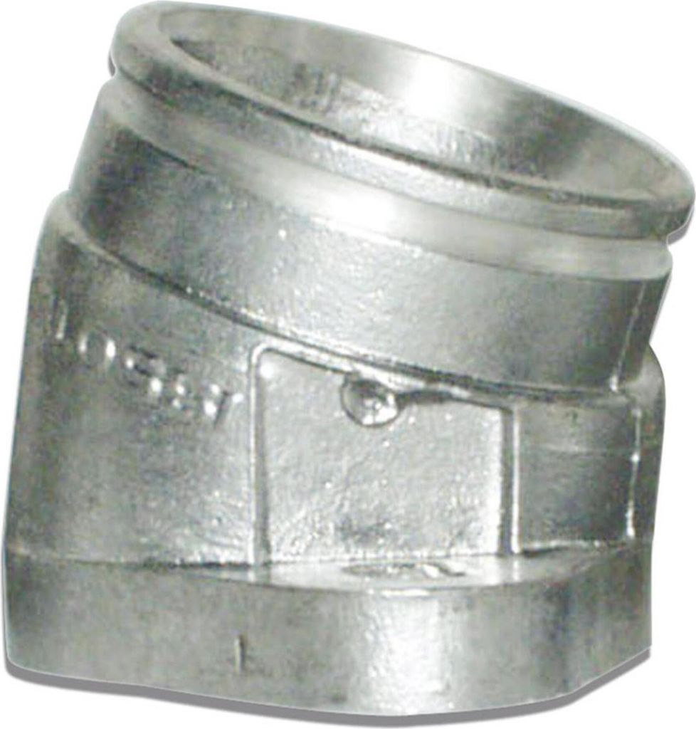 Krümmer Malossi Ø 34x45mm, schräg, hinten