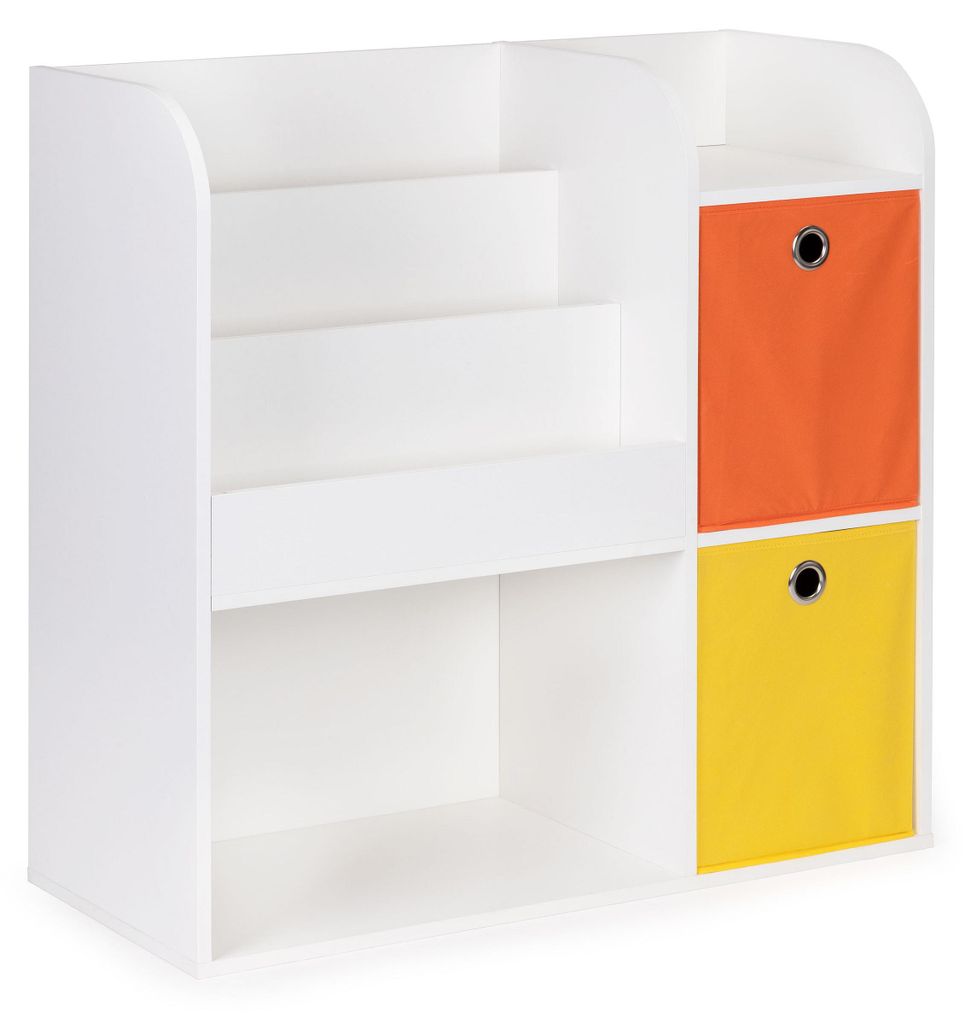 Libreria in legno per bambini, mobile con scomparti e Immagine del prodotto 