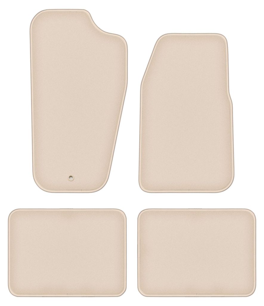 DURBAN Beige Velours-Fußmatten-Set für Jeep Grand Cherokee ZJ Geländewagen (1998-2005)