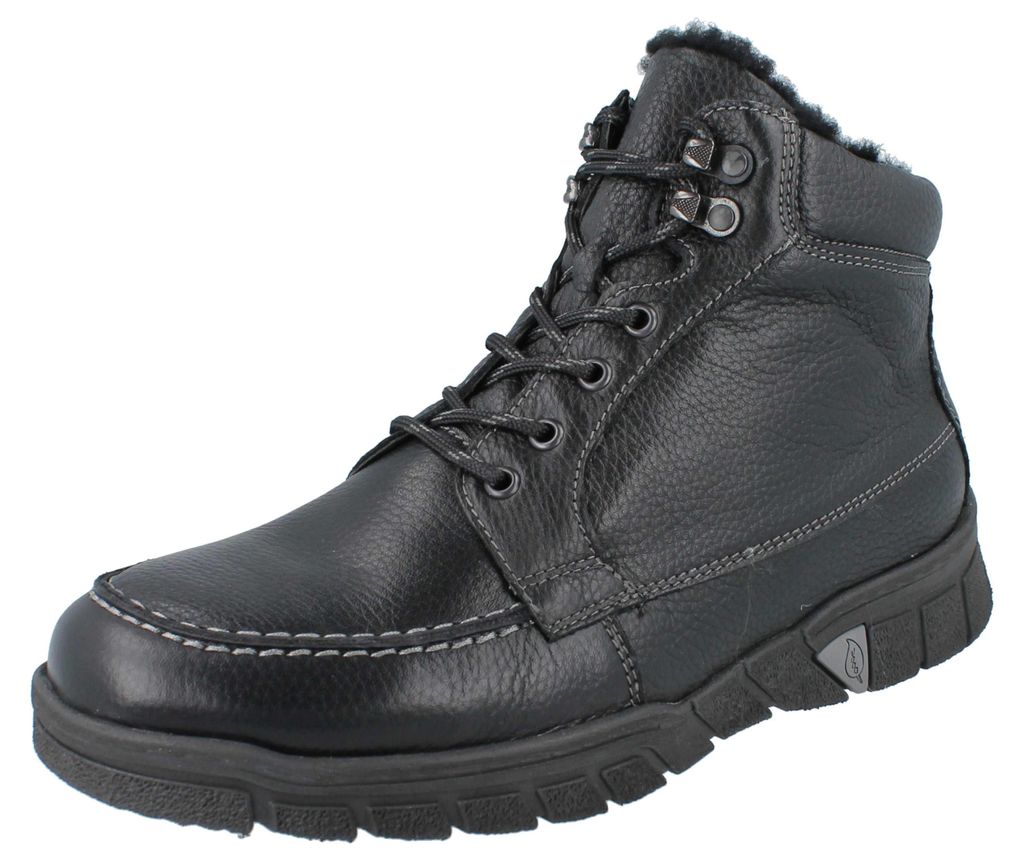 WALDLÄUFER H Lino Herrenstiefel schwarz Glattleder - Größe: Produktbild 