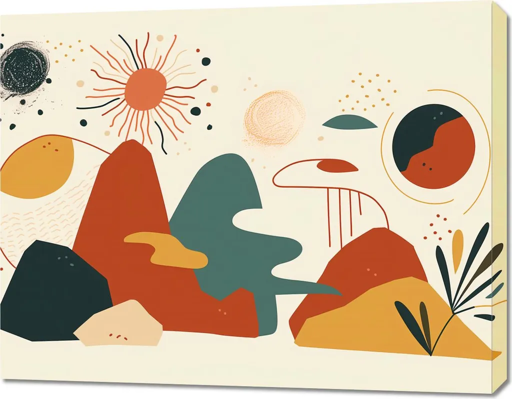 Décoration Murale Cosmos Coloré 90x70 cm - Idéal Bureau et Chambre