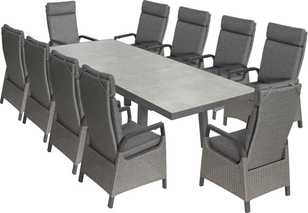 »Georgia 4« Gartenmöbel Set, Aluminium, für 10 Personen