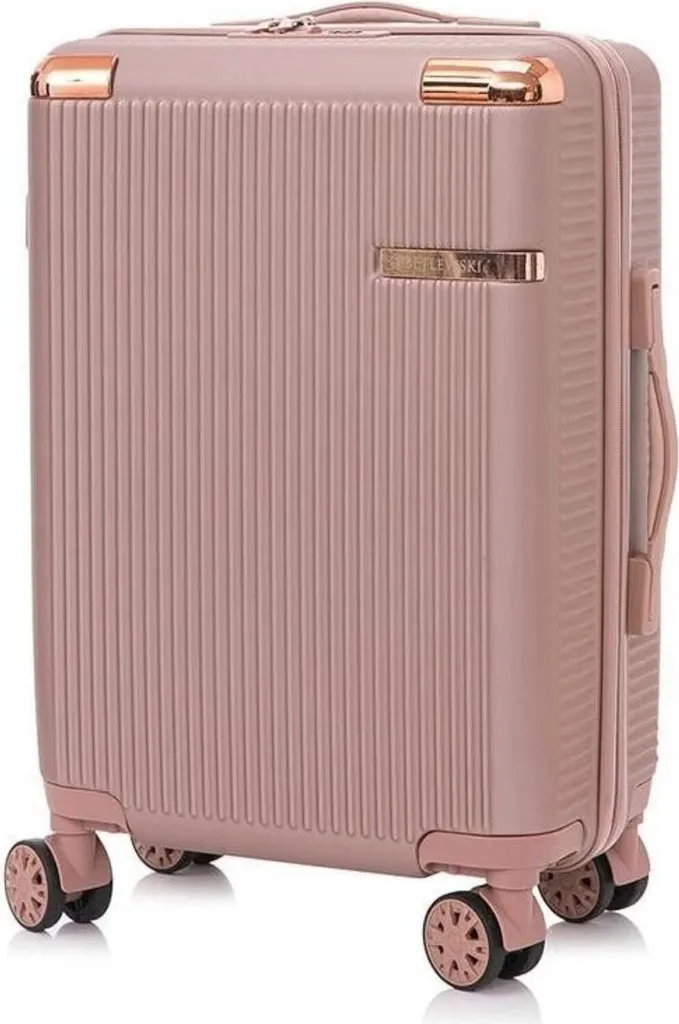 Valises Betlewski BWA029SRZL61400 : valise cabine ABS or rose