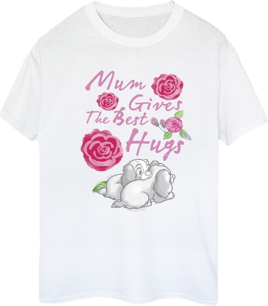 Disney - "Lady And The Tramp Mum Hugs" T-Shirt für Damen BI30761 (XL) (Weiß)