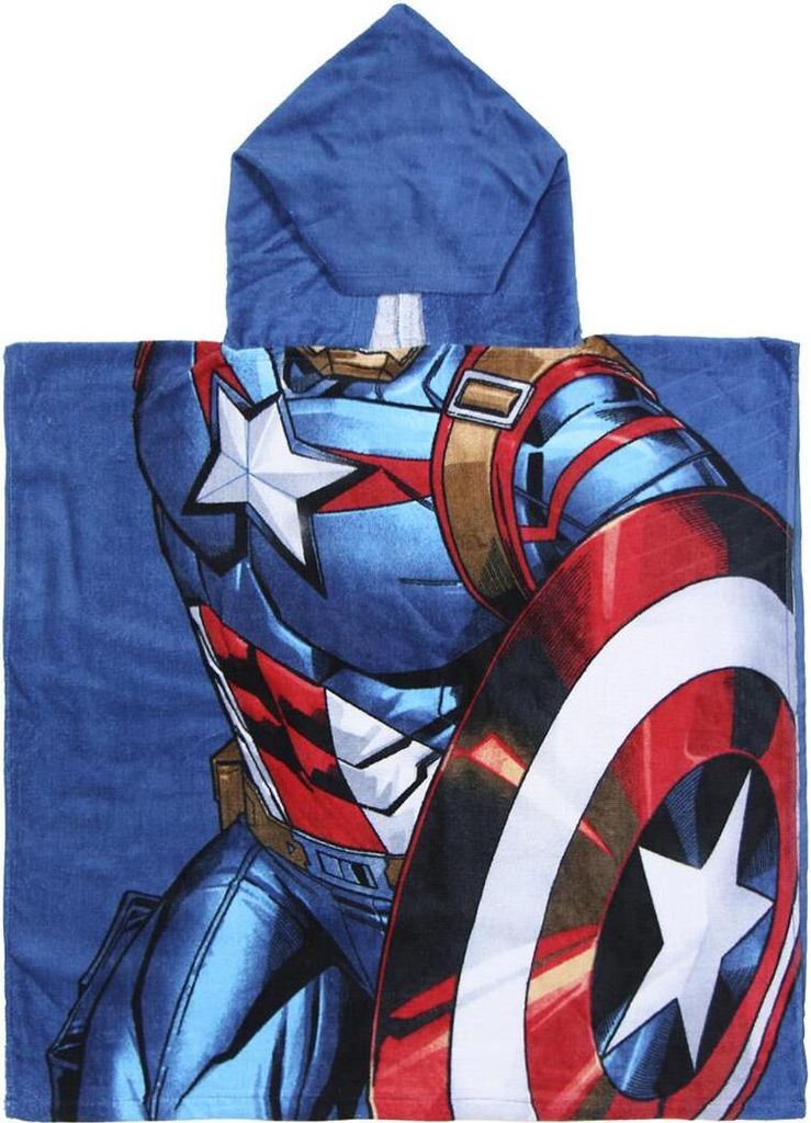 Captain America Baumwollponcho-Handtuch