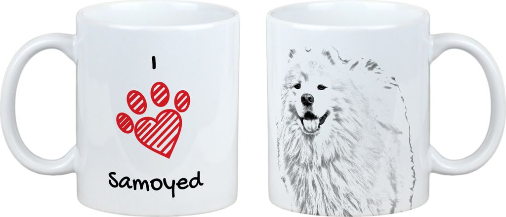 Samojede, Samoyed, Samojedenhund, Samojedenspitz - Tasse mit Hund, entzückende Tasse mit Grafik, Geschenk mit Ihrem Foto von der Marke Art-Dog