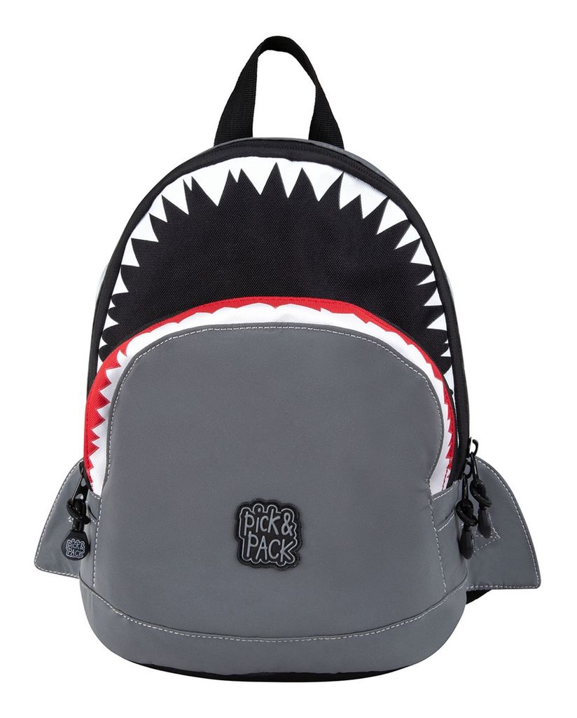 Pick & Pack Rucksack Shark Shape Backpack 7L Visible Grey Produktbild 