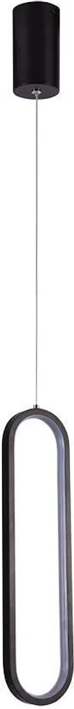 Suspension LED en métal noir 153 cm design moderne chic blanc chaud