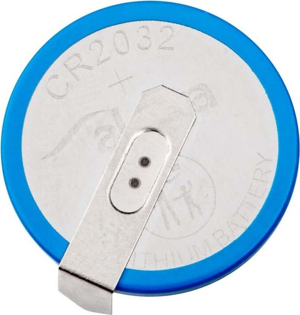 Lithium-Batterie CR2032 HP2C Akyga AKY1108 3V / 210mAh 2-Pin Rastmaß 17.8mm