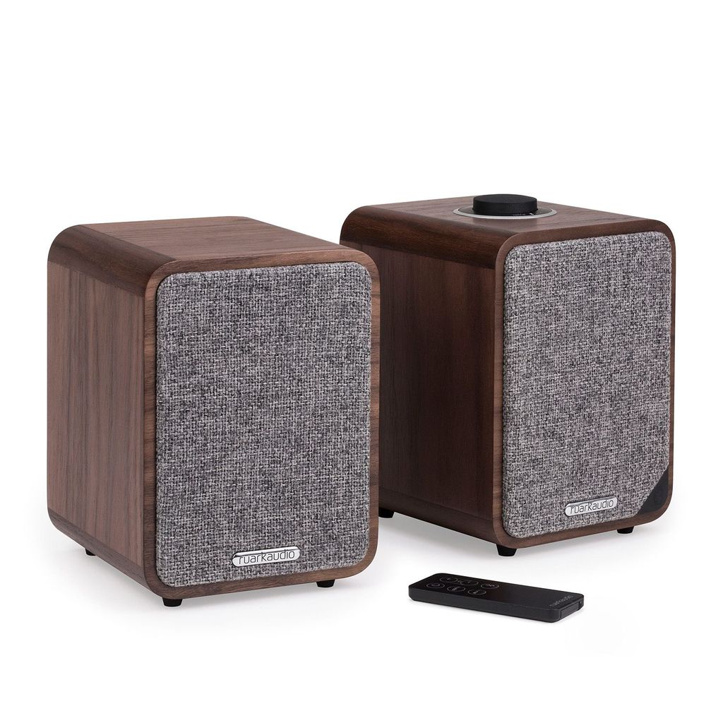 ruarkaudio MR1 MKII Bluetooth Lautsprecher Paar Walnuss