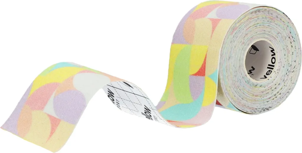 Bande de kinésithérapie yellowTAPE Adhésive 5m Motifs Pastel Abstraites