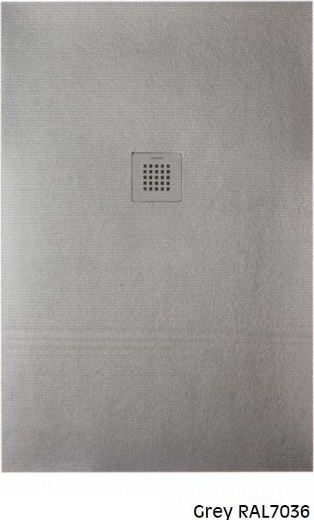 SANYCCES STRATO Rechteckige Duschwanne 90 x 80 cm, grau