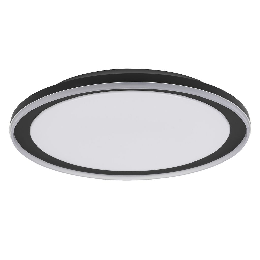 LEDVANCE ORBIS Pederson LED-Deckenleuchte mit Plastikring, schwarz, 36W, 2500lm, 3000K, 830 freundliches Warmweiß, 550mm Durchmesser, IP20 Schutz,...