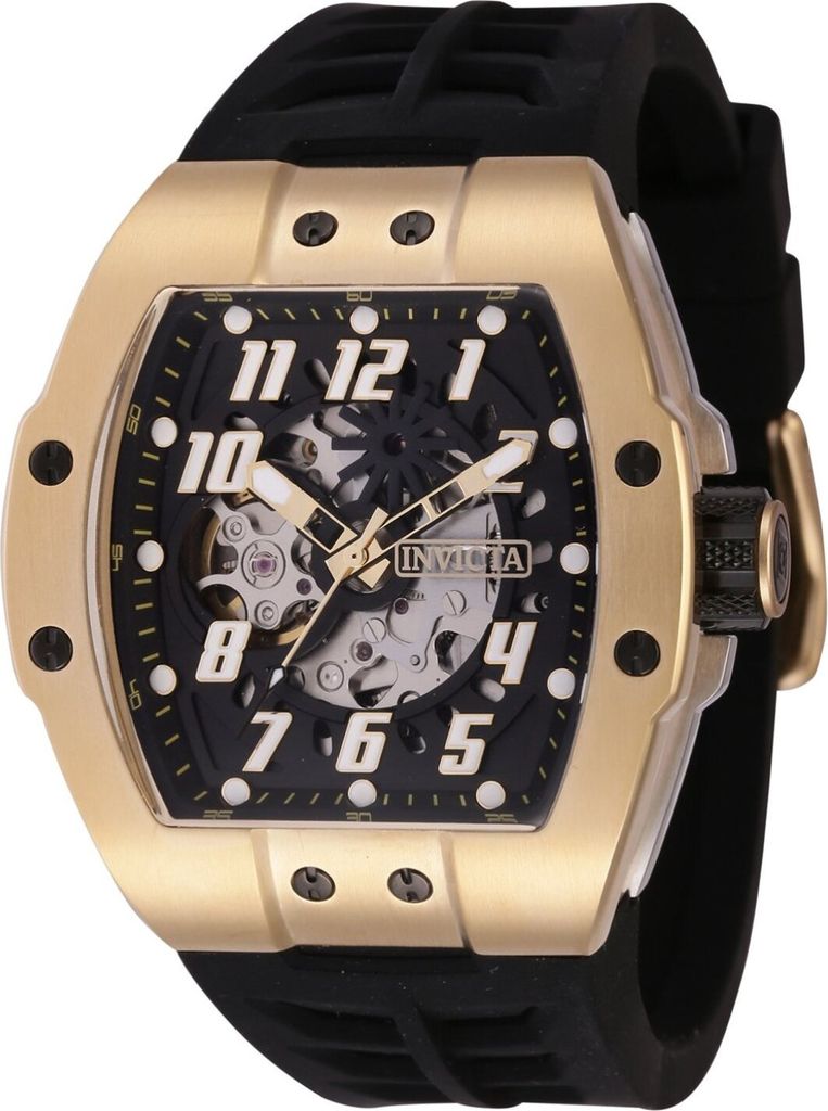Invicta S1 Rally 44892 Herren uhr - Wasserdicht - Analog - Automatikuhr - Edelstahl mit schwarzen zifferblat - 44mm