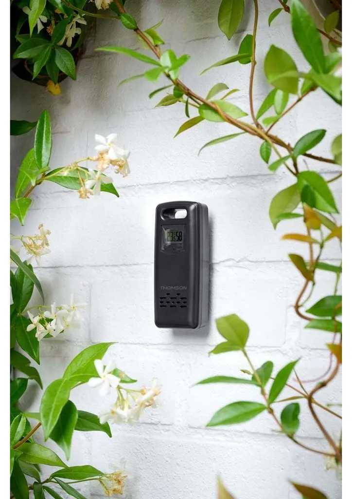 Station météo avec Enceinte Bluetooth Thomson WS102TBK pour Salon