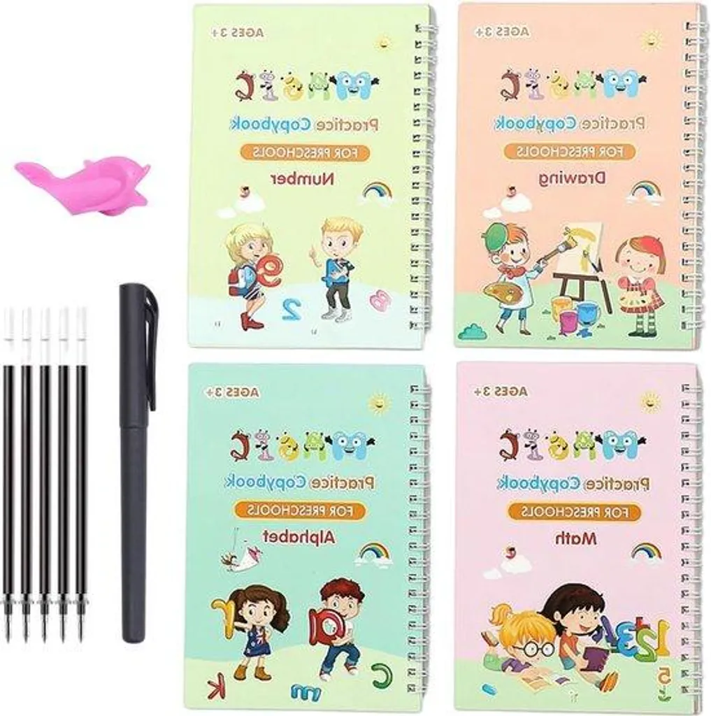 Set cadeau écriture pour bureau : cahier, stylo plume et 5 recharges