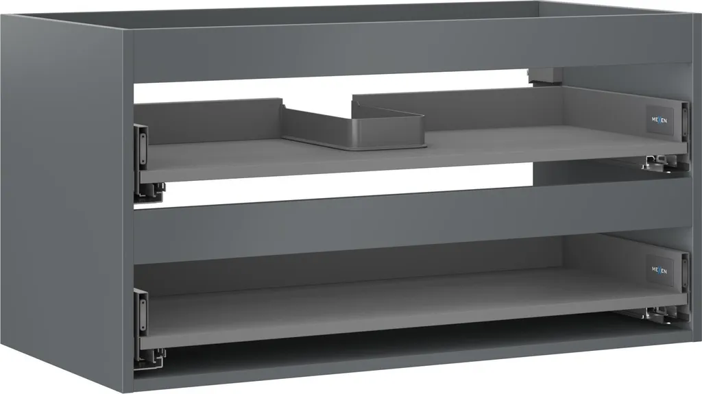 Meuble sous-vasque 90 cm graphite mat avec tiroirs soft-close Mexen Box