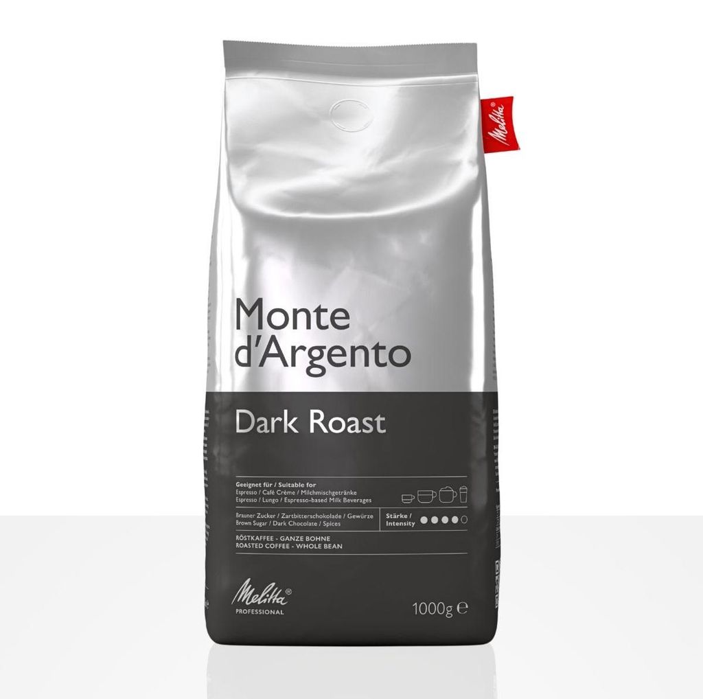 Melitta Monte D'ARGENTO Cafe Creme - 1kg Kaffeebohnen Produktbild 