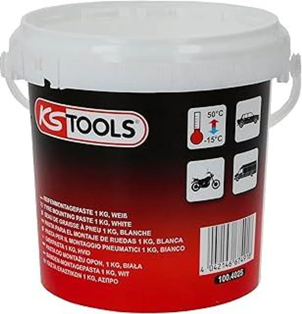 KS Tools 100.4025 Pasta Montaggio Pneumatici 1kg Bianca - Professionale