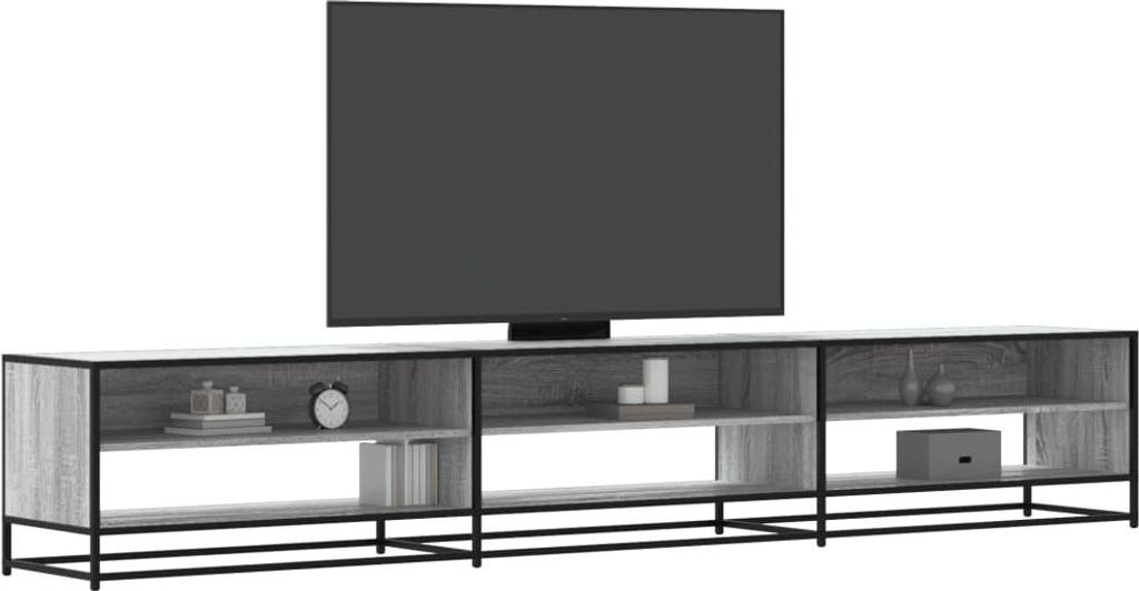 vidaXL TV-Schrank Grau Sonoma 270x40x46 cm Holzwerkstoff