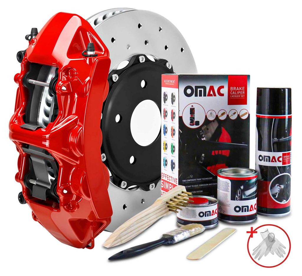 OMAC Bremssattellack Bremssattelfarbe Texas Rot Glänz Auto Produktbild 