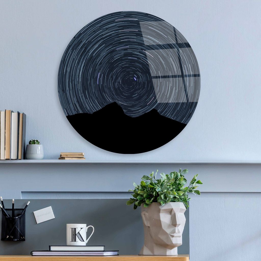 Wallity, UV-1146, Dekorative Malerei aus gehärtetem Glas, Mehrfarbig, 100 % gehärtetes Glas, 30 x 30 cm