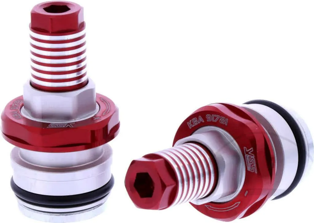 YSS FCC26-31-001-50 Bouchons de Fourche en Aluminium CNC Réglables