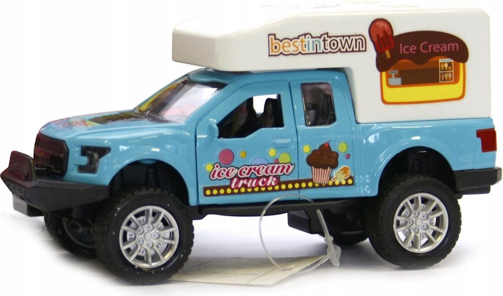 Spielzeugauto Geländewagen Eiswagen Modellauto Robust Kinderfahrzeug Blau oder Rosa