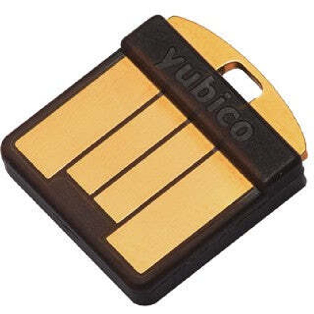 YUBICO YubiKey 5 Nano - Windows - Mac OS - Linux - No Batteries Required - Schwarz - Gold - USB-A - FIDO 2 Certified - FIDO Universal 2nd Factor (U...