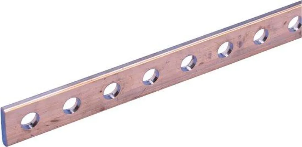 Rail conducteur rectangulaire 25x5mm pour tableau de distribution