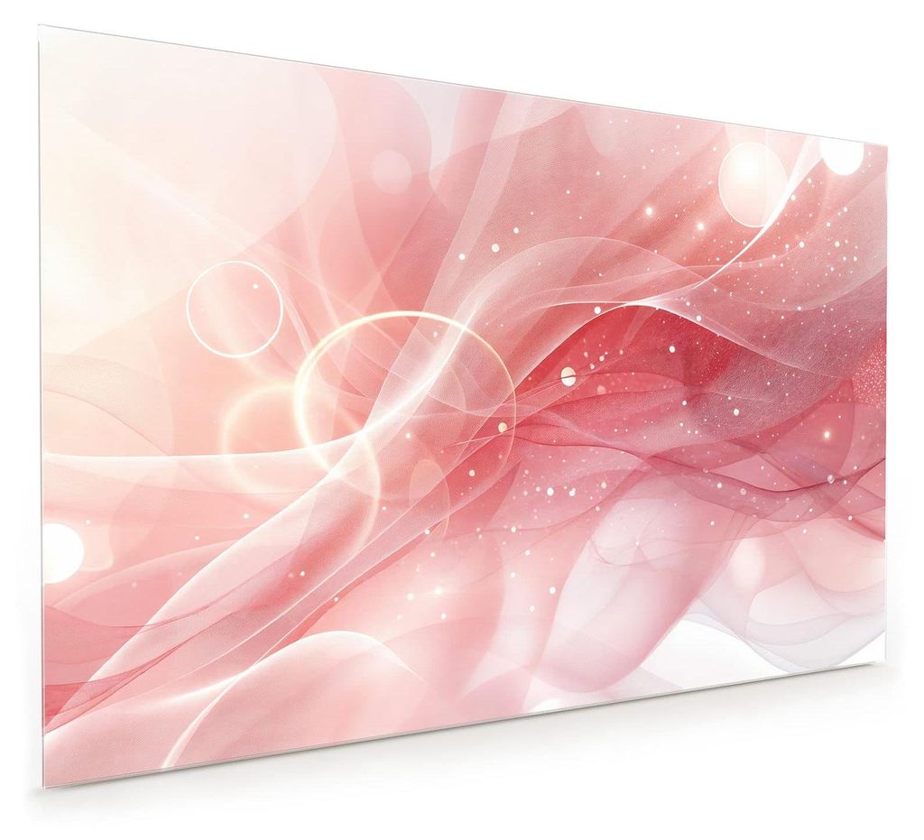 Küchenrückwand Spritzschutz Glas mit Motiv Abstrakte Wellen 40 x 40 cm