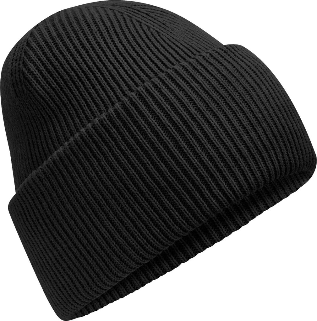 Beechfield - "Classic Deep" Mütze für Herren/Damen Uni, Mit Bündchen BC7029 (Einheitsgröße) (Schwarz)