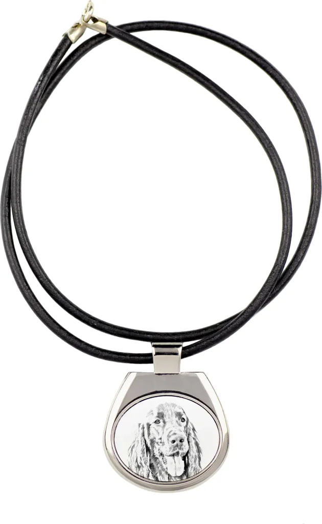 Setter Inglese Collana Unique Art-Dog - Accessorio Personalizzato Foto Pet