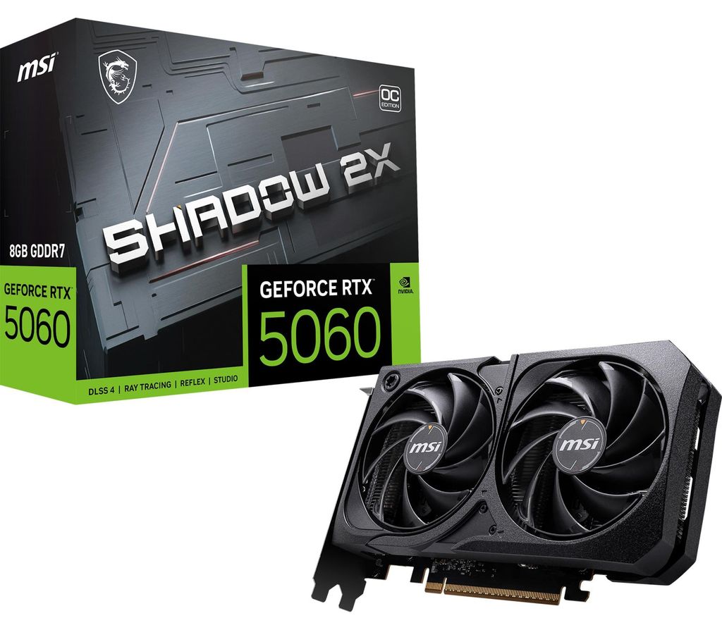 MSI GeForce RTX 5060 8G SHADOW 2X OC, GeForce RTX 5060, 8 Produktbild 