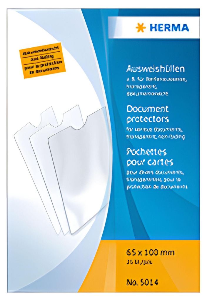 Herma 5014 Obálky na identifikačné karty - 65x100 mm na Obrázok produktu 