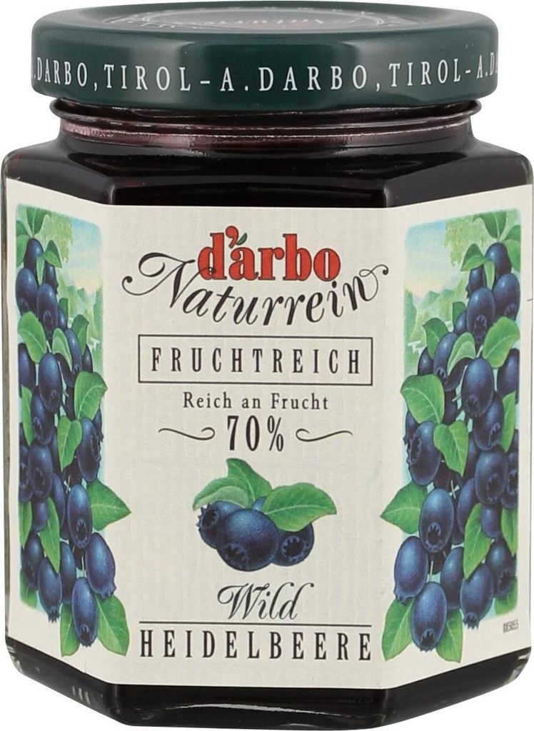 Darbo Wild Heidelbeere Fruchtaufstrich Naturrein Produktbild 