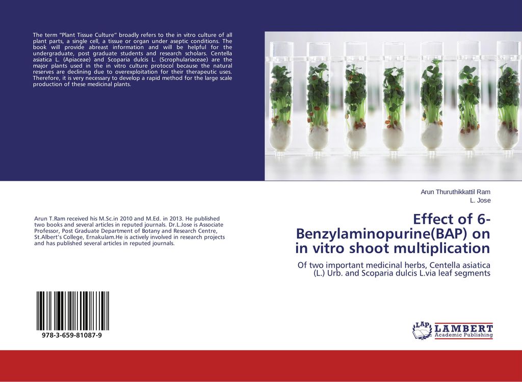 Effect of 6-Benzylaminopurine(BAP) on in vitro shoot multiplication