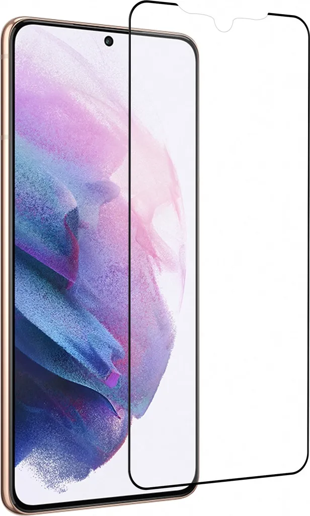 Verre Trempé Intégral Samsung S21 Plus Noir 9H - Lot de 10 Vitres Écran