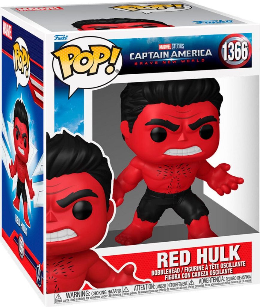 Funko Pop! Captain America - Figurki Red Hulk z Brave New Immagine del prodotto 